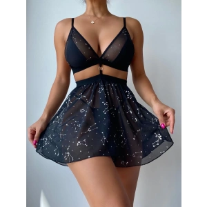 Nightlight Yıldız Desenli Fantazi Etekli Takım