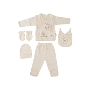 Eterelle Organik % 100 Pamuk 5li Hastane Çıkış Seti