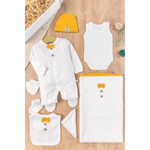 Eterelle Papyonlu 100% Pamuk 8li Hastane Çıkış Seti 