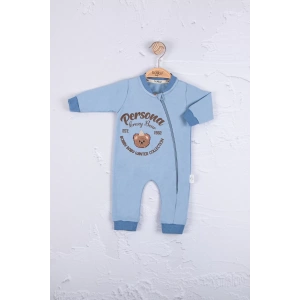 Eterelle Persona Bear Nakışlı % 100 Pamuk Erkek Bebek Tulum