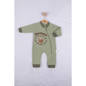 Eterelle Persona Bear Nakışlı % 100 Pamuk Erkek Bebek Tulum