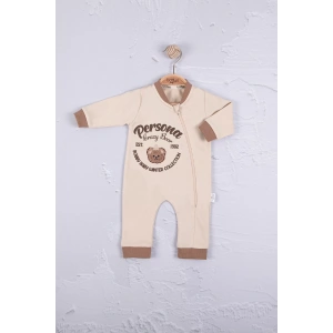 Eterelle Persona Bear Nakışlı % 100 Pamuk Erkek Bebek Tulum