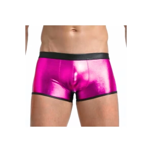 Tegan Fantezi Deri Görünümlü  Pembe Erkek Boxer  - Fantezi Tanga TG274608