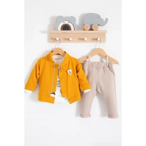 Eterelle We Are Ceketli 3lü % 100 Pamuk Erkek Bebek Takımı