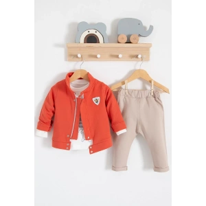 Eterelle We Are Ceketli 3lü % 100 Pamuk Erkek Bebek Takımı