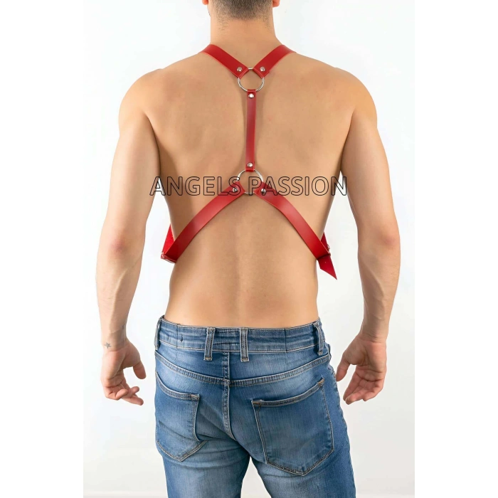 Eterelle Deri Erkek  Harness Pantolon Aksesuar, Göğüs Erkek  Harness - Brfm27