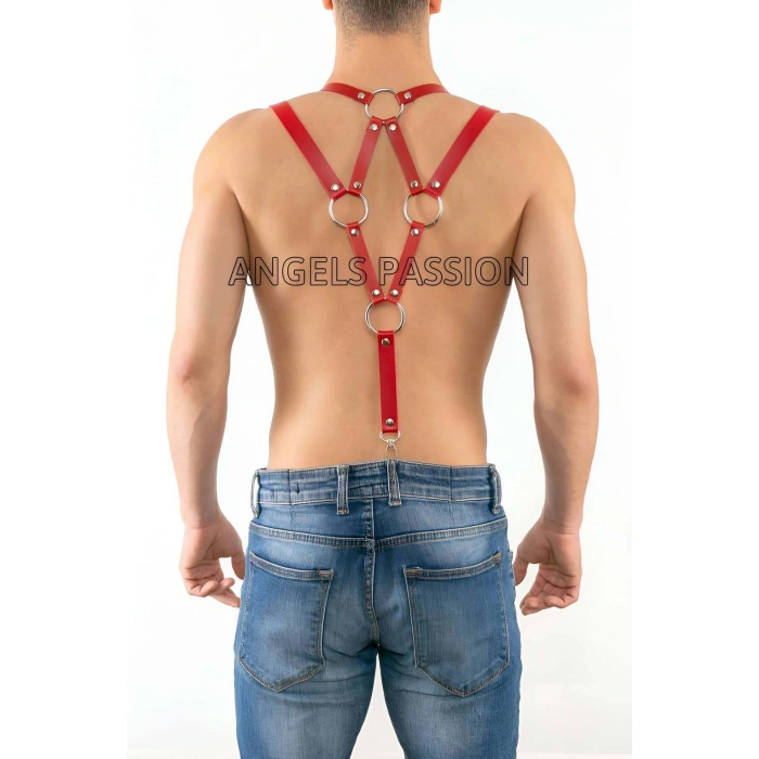 Eterelle Deri Erkek  Pantolon Askısı, Deri Erkek  Harness - Brfm10