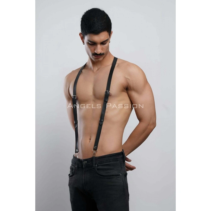 Eterelle Deri Erkek  Pantolon Kemeri, Erkek  Askılı Kemer - Brfm37