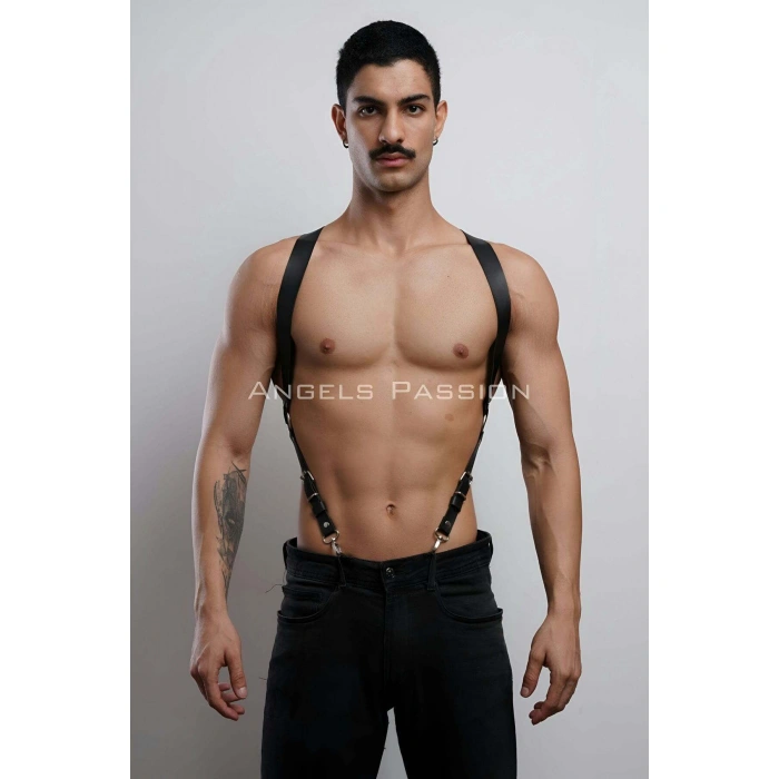 Eterelle Erkek  Göğüs Harness, Erkek  Pantolon Kemer, Deri Erkek  Kemer - Brfm146