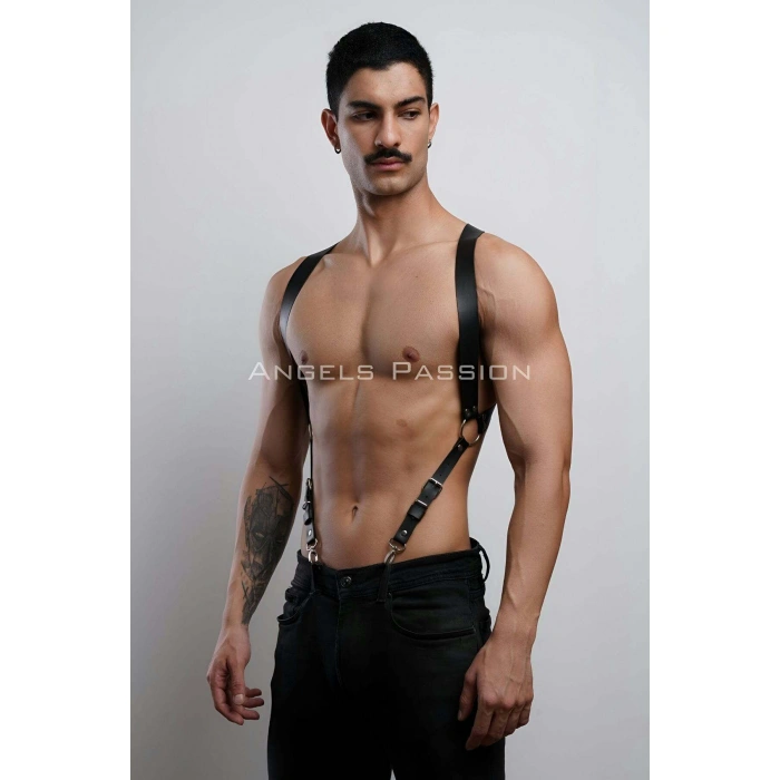 Eterelle Erkek  Göğüs Harness, Erkek  Pantolon Kemer, Deri Erkek  Kemer - Brfm146