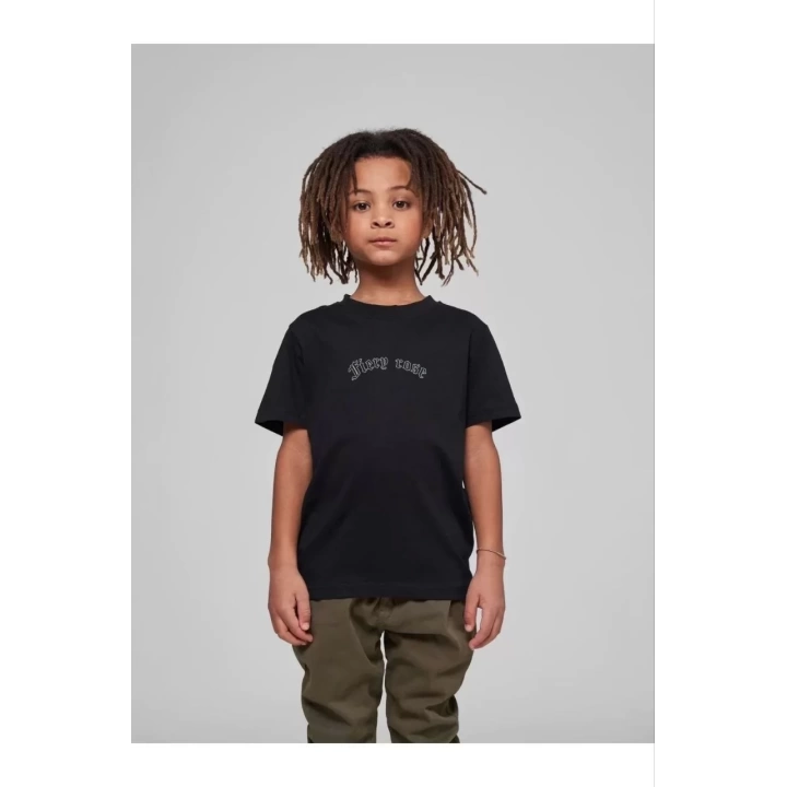 Çocuk Unisex Baskılı T-Shirt - Siyah