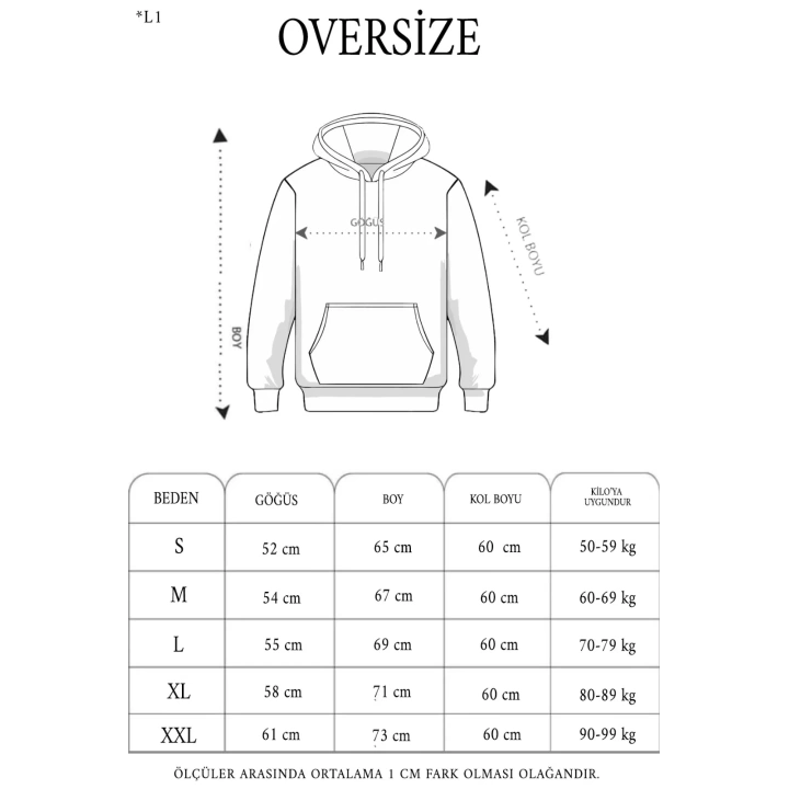 Erkek Uzun Kol Kapşonlu Basic Sweatshirt hoodie - Gri