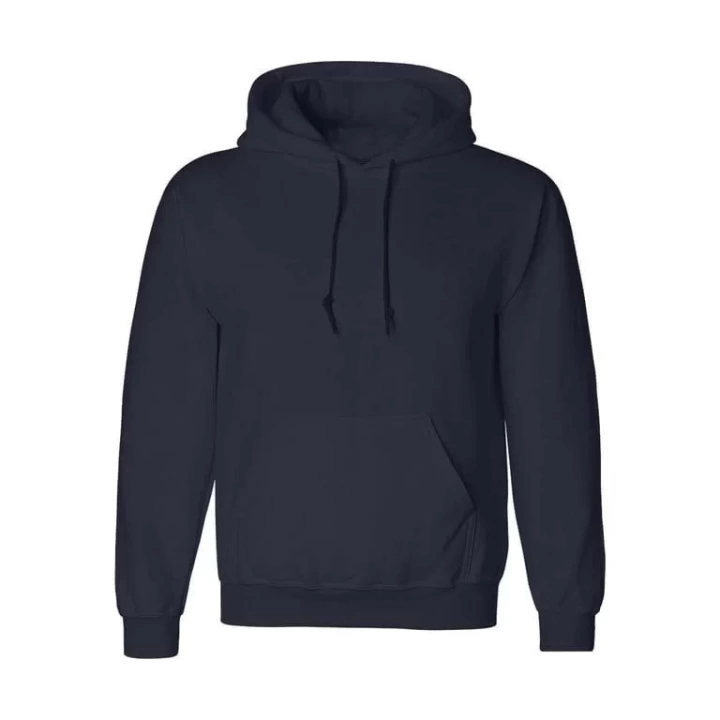 Erkek Uzun Kol Kapşonlu Basic Sweatshirt hoodie - Lacivert