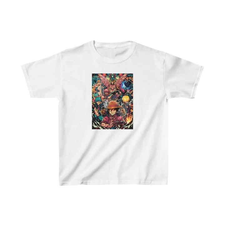 Unisex Çocuk Baskılı T-Shirt - Beyaz