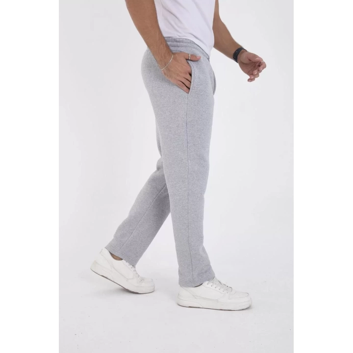 Unisex Üç İplik Basic Eşofman Pantolon - Gri