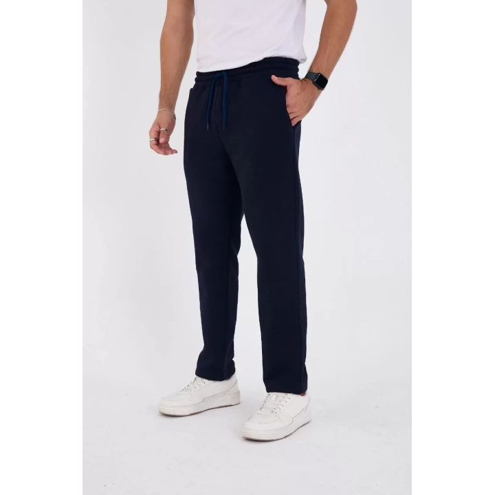 Unisex Üç İplik Basic Eşofman Pantolon - Lacivert