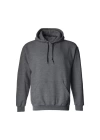 Erkek Uzun Kol Kapşonlu Basic Sweatshirt hoodie - Füme