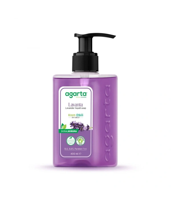 Agarta Doğal Krem Etkili Sıvı Sabun Lavanta 400 ml