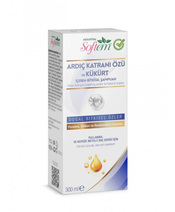 Ardıç Katranı Özü ve Kükürt Bitkisel Şampuan 300 ml