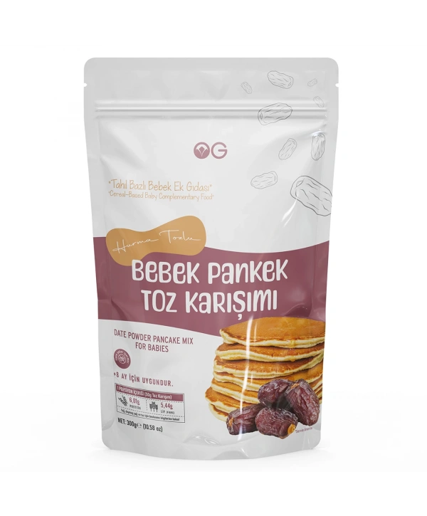Hurma Tozlu Bebek Pankek Toz Karışımı 300 Gr +8 Ay