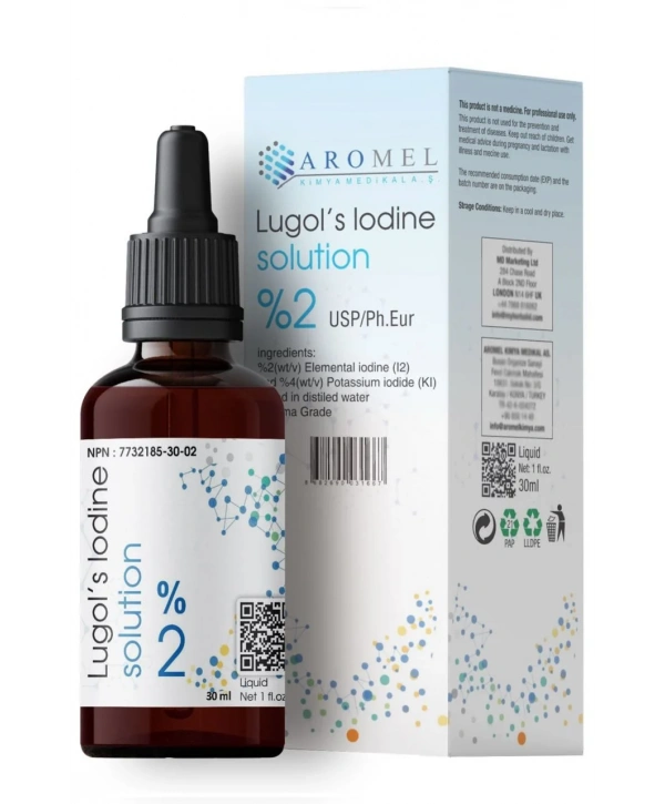 İyot Damlası %2 lik | 30 ml | Damlalıklı Şişe | Lugol
