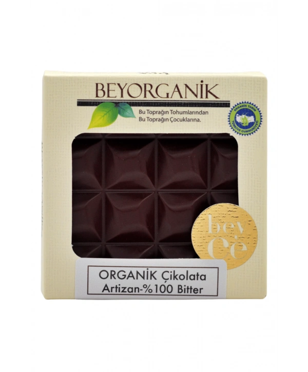 Organik Artizan Çikolata %100 Bitter 40gr