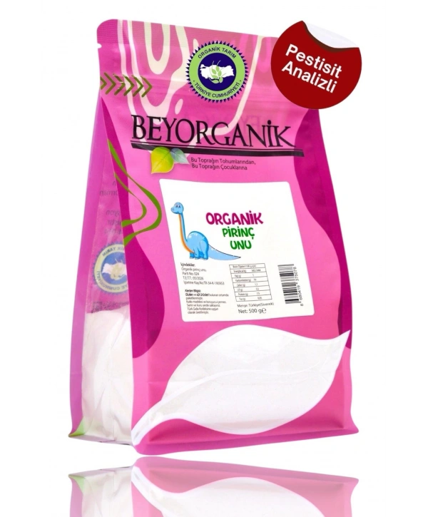 Organik Bebek Pirinç Unu 500gr +6ay