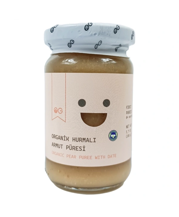 Organik Hurmalı Armut Püresi 105 Gr +6 Ay