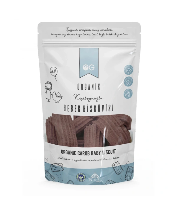 Organik Keçiboynuzlu Bebek Bisküvisi 150 Gr +6 Ay