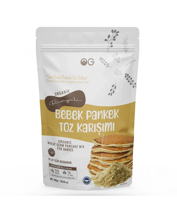 Organik Ruşeymli Bebek Pankek Toz Karışımı 300 Gr +8 Ay
