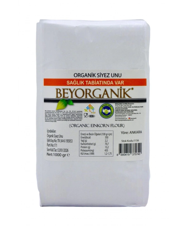 Organik Siyez Unu 1kg