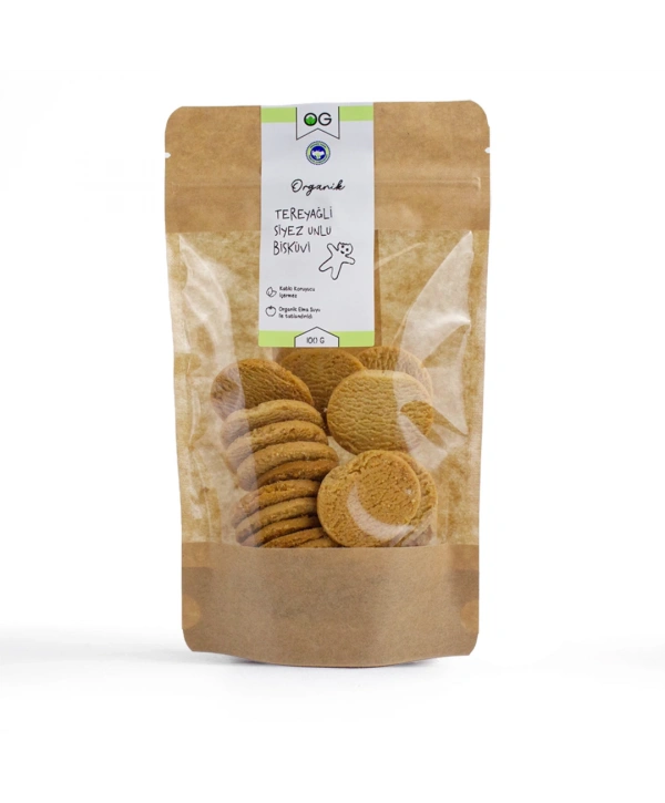 Organik Tereyağlı Siyez Unlu Bisküvi 100 GR