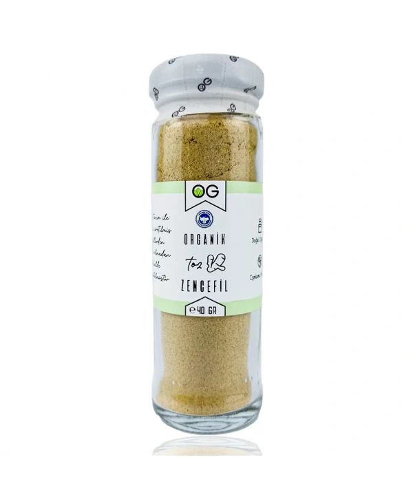 Organik Toz Zencefil 40 Gr