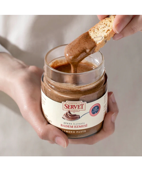 SERVET Şeker İlavesiz Badem Ezmesi 200g