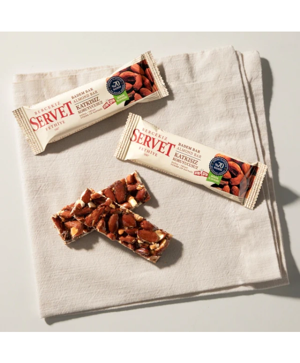 SERVET Şeker İlavesiz Badem Krokan Bar