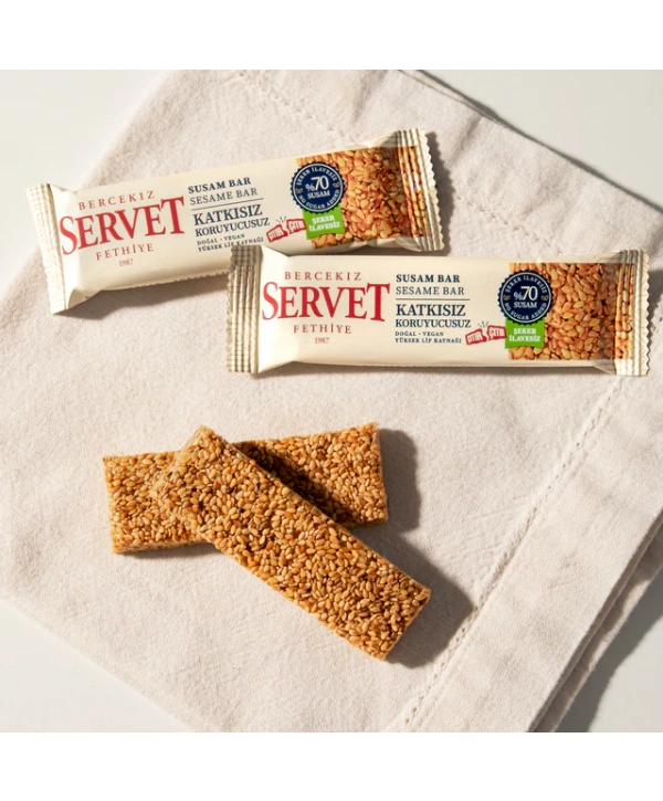 SERVET Şeker İlavesiz Susam Krokan Bar