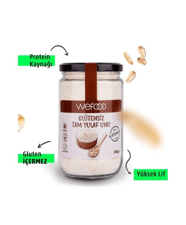 Wefood Glutensiz Tam Yulaf Unu 300 gr