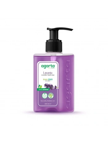Agarta Doğal Krem Etkili Sıvı Sabun Lavanta 400 ml