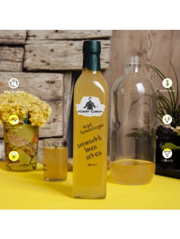 Doğal Fermente Sarımsaklı Limon Sirkesi Cam Şişe 500ml
