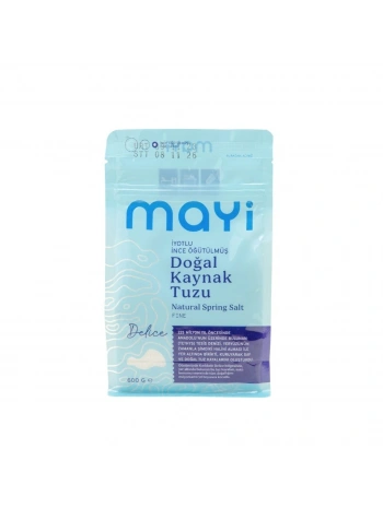 MAYİ ÖĞÜTÜLMÜŞ SOFRA TUZU 600 GR (İYOT İLAVELİ)