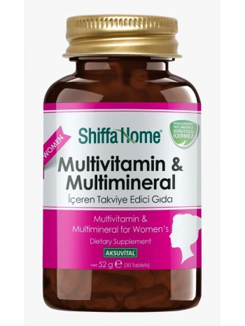 MULTİVİTAMİN & MULTİMİNERAL - KADIN - 1760 MG X 30 TABLET