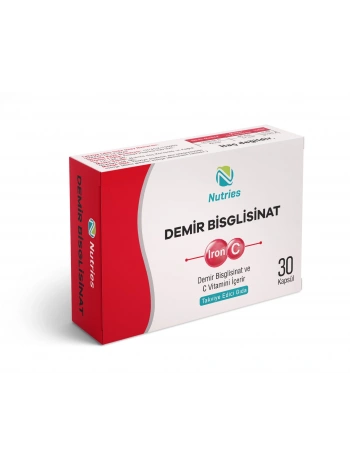 NUTRİES DEMİR BİSGLİSİNAT 30 KAPSÜL
