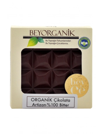 Organik Artizan Çikolata %100 Bitter 40gr