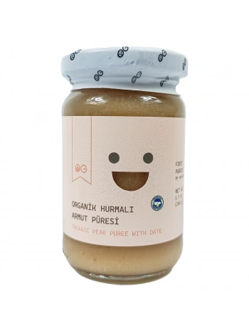 Organik Hurmalı Armut Püresi 105 Gr +6 Ay