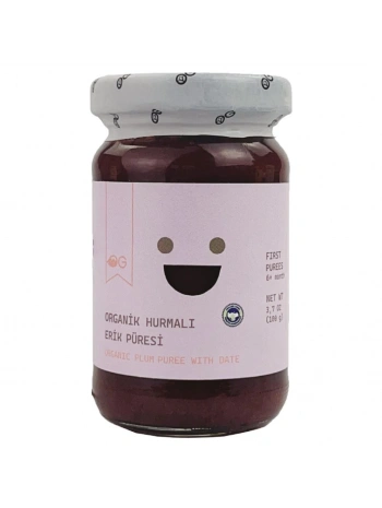 Organik Hurmalı Erik Püresi 105 Gr +6 Ay