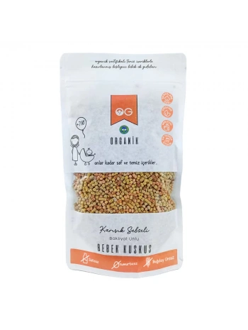 Organik Karışık Sebzeli Bakliyat Unlu Bebek Kuskus 250 Gr +8 Ay