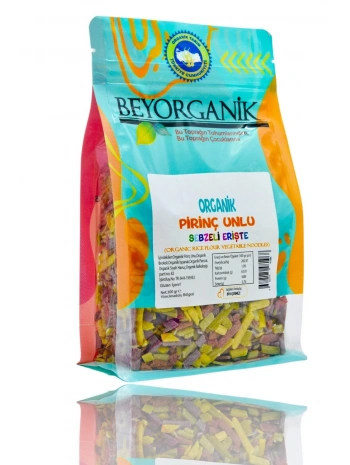 Organik Pirinç Unlu Sebzeli Erişte 300gr