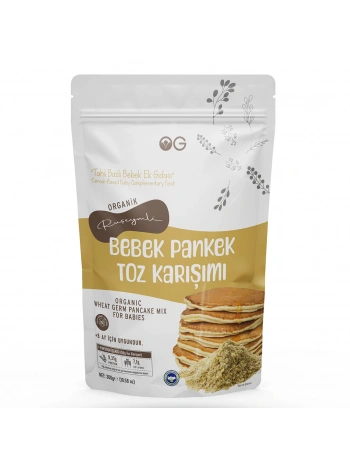 Organik Ruşeymli Bebek Pankek Toz Karışımı 300 Gr +8 Ay
