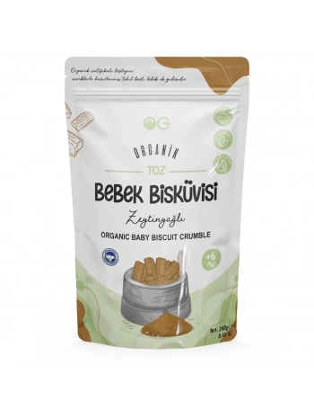 Organik Toz Bebek Bisküvisi 240 Gr +6 Ay