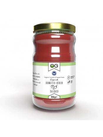 Organik Tuzsuz Karışık Domates-Biber Salçası 650 Gr